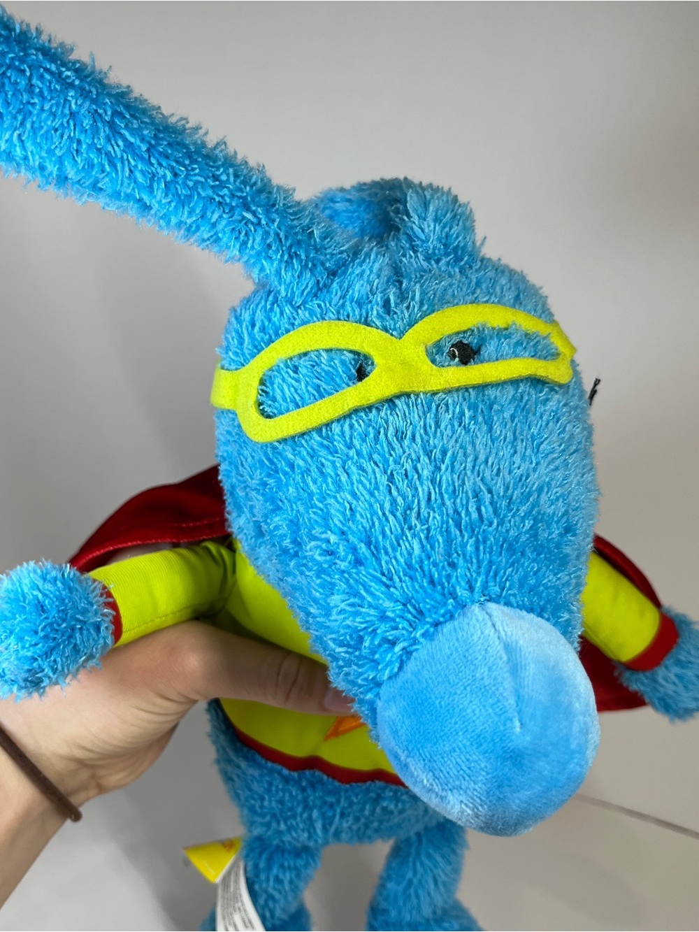 Disney Store Blue Bunny Town Plush Cape Mask Superhero Carrot 12" Rare HTF Toy - Picture 11 of 14